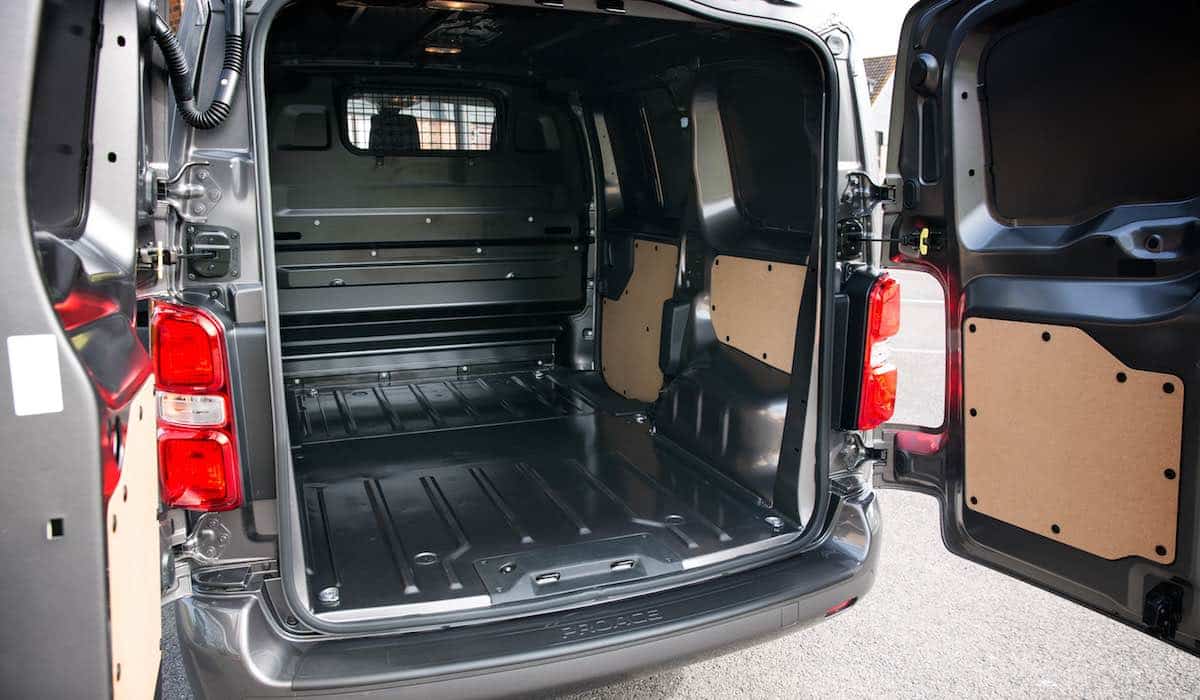 Toyota Proace van cargo bay conversion