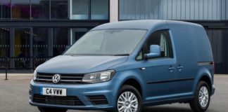 Blue Volkswagen Caddy