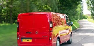 Vauxhall Vivaro on the road