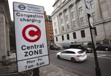 congestion charge sign in London | The Van Expert