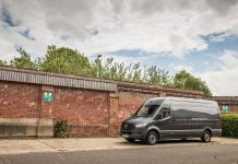 Mercedes-Benz Sprinter alongside a wall | The Van Expert