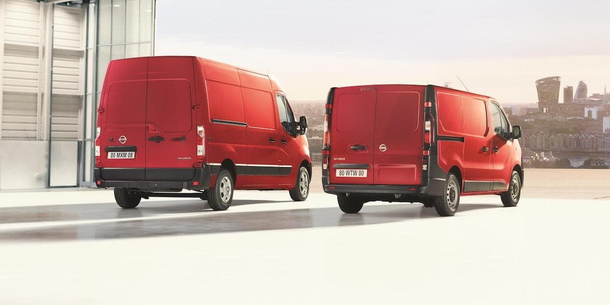 Updated Nissan NV300 and NV400 vans - rear view | The Van Expert