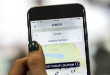 Uber app on smartphone | The Van Expert