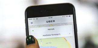 Uber app on smartphone | The Van Expert