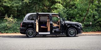 Luxury LEVC taxi